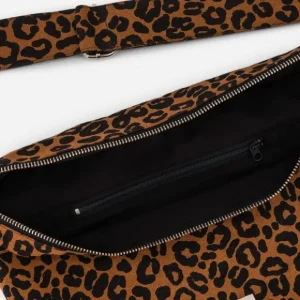 Rive Droite Paris Sacs & Cabas>Grande Banane Custine En Coton Recycle - Leopard