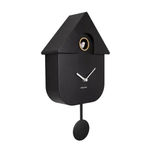 Sélectionné par Fleux Horloges>Horloge Modern Cuckoo En Metal L 21.5 X H 41 Cm - Noir