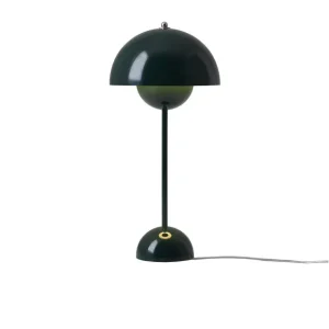 And Tradition Lampes De Table>Lampe A Poser Flowerpot Vp3 By Verner Panton - Vert