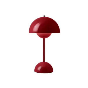 And Tradition Lampes De Table>Lampe A Poser Flowerpot Vp9 Sans Fil - Rouge Vermillion