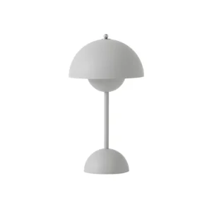 And Tradition Lampes De Table>Lampe A Poser Flowerpot Vp9 Sans Fil Gris Clair Mat