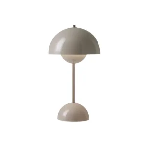 And Tradition Lampes De Table>Lampe A Poser Flowerpot Vp9 Sans Fil - Gris Beige