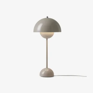 And Tradition Lampes De Table>Lampe A Poser Flowerpot Vp3 - Gris Clair