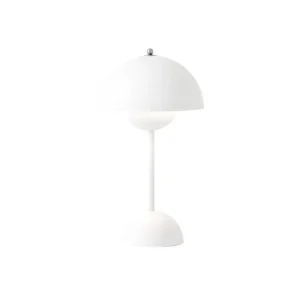 And Tradition Lampes De Table>Lampe A Poser Sans Fil Flowerpot Vp9 - Blanc Mat