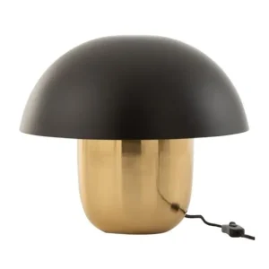 Sélectionné par Fleux Lampes De Table>Lampe Champignon En Metal - O 50 X 44 Cm - Noir/Or