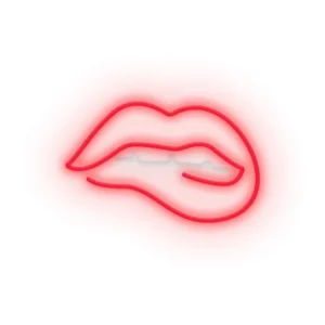 Sélectionné par Fleux Appliques Murales>Lampe Murale Neon Led Bitting Lips - Rouge