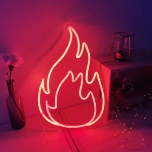 Sélectionné par Fleux Appliques Murales>Lampe Murale Neon Led Fire - Rouge