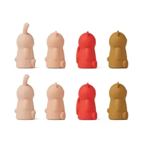 Liewood Jouets>Lot De 8 Marionnettes De Doigt Jim En Silicone - Rose