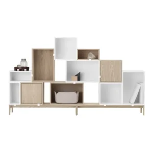 Muuto Petits Rangements>Meuble De Rangement Stacked Chene Avec Porte M