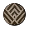 Ethnicraft Plats & Plateaux>Mini Plateau Graphite En Bois - Chevron - O 30 Cm