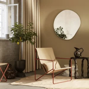 Ferm Living Miroirs>Miroir Pond - H 94 X 87 Cm Dore