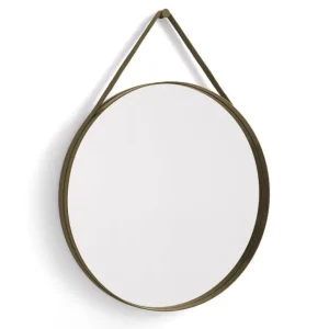 Hay Miroirs>Miroir Strap N°2 - O 70 Cm Rouge