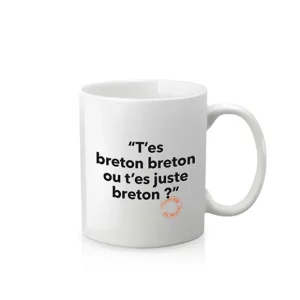 Image Republic Tasses & Mugs>Mug Loic Prigent - T'Es Breton Breton