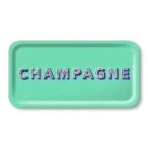 Sélectionné par Fleux Plats & Plateaux>Plateau Champagne - 43 X 22 Cm - Seafoam