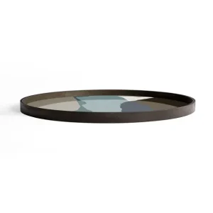 Ethnicraft Plats & Plateaux>Plateau En Verre - Slate Wabi Sabi - O 92 Cm