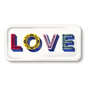 Sélectionné par Fleux Plats & Plateaux>Plateau Love - 32 X 15 Cm - Multicolore