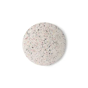 HK Living Plats & Plateaux>Plateau Rond En Beton - Terrazzo