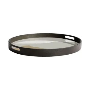 Ethnicraft Plats & Plateaux>Plateau Rond Sand Wabi Sabi O 48 Cm