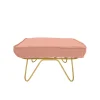 Honoré Poufs & Bancs>Pouf Croisette En Velours - Rose