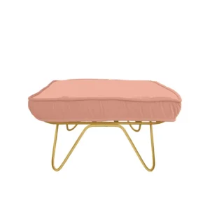 Honoré Poufs & Bancs>Pouf Croisette En Velours - Rose