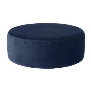 Broste Copenhagen Poufs & Bancs>Pouf Velours Wind - Bleu