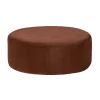 Broste Copenhagen Poufs & Bancs>Pouf Velours Wind - Cafe Caramel