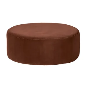 Broste Copenhagen Poufs & Bancs>Pouf Velours Wind - Cafe Caramel