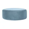 Broste Copenhagen Poufs & Bancs>Pouf Wind Velours Bleu Pastel