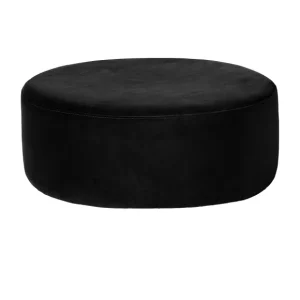 Broste Copenhagen Poufs & Bancs>Pouf Wind Velours Noir