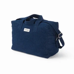 Rive Droite Paris Sacs & Cabas>Sac Sauval City Bag En Coton Recycle - Denim Brut