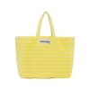 Sélectionné par Fleux Sacs & Cabas>Sac Weekend A Rayures - Pristine & Neon Yellow