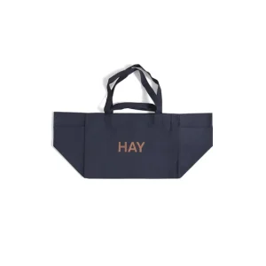 Hay Sacs & Cabas>Sac Weekend En Coton Recycle - Bleu Nuit