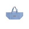 Hay Sacs & Cabas>Sac Weekend En Coton Recycle - Bleu Ciel