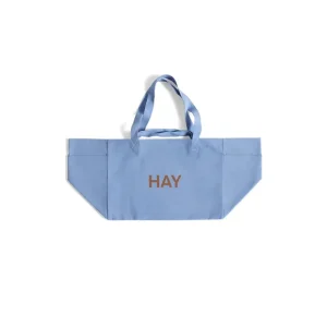 Hay Sacs & Cabas>Sac Weekend En Coton Recycle - Bleu Ciel