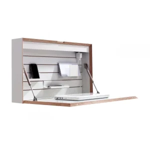 Müller Bureaux & Secrétaires>Secretaire Flatbox Avec Lampe Led - Blanc