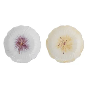 Bloomingville Assiettes & Couverts>Set De 2 Assiettes Mimosa En Gres - O 21 X 3,5 Cm - Violet & Creme