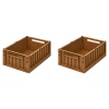 Liewood Paniers & Boîtes>Set De 2 Caisses Weston M - Golden Caramel