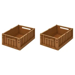 Liewood Paniers & Boîtes>Set De 2 Caisses Weston M - Golden Caramel