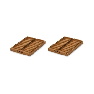 Liewood Paniers & Boîtes>Set De 2 Caisses Weston S - Golden Caramel