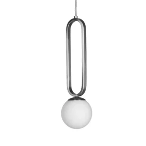 ENOstudio Suspensions>Suspension Cime Argent Globe 12 Cm