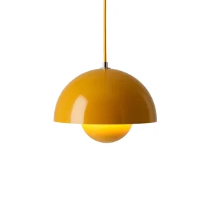 And Tradition Suspensions>Suspension Flowerpot Vp1 By Verner Panton - Jaune