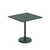 Muuto Tables D'extérieur>Table A Cafe Linear Steel Dark Green - 70 X 70 X H 73 Cm