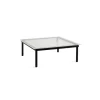 Hay Tables Basses & D'Appoint>Table Basse Kofi Chene Massif Noir & Verre Roseau Clair - L 100 X L 100 X H 36 Cm