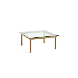 Hay Tables Basses & D'Appoint>Table Basse Kofi Chene Massif & Verre Clair - L 80 X L 80 X H 36 Cm