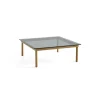 Hay Tables Basses & D'Appoint>Table Basse Kofi Chene Massif & Verre Teinte Gris - L 100 X L 100 X H 36 Cm