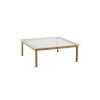 Hay Tables Basses & D'Appoint>Table Basse Kofi Chene Massif & Verre Roseau Transparent - L 100 X L 100 X H 36 Cm