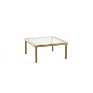 Hay Tables Basses & D'Appoint>Table Basse Kofi Chene Massif & Verre Roseau Transparent - L 80 X L 80 X H 36 Cm