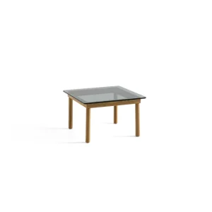 Hay Tables Basses & D'Appoint>Table Basse Kofi Chene Massif & Verre Teinte Gris - L 60 X L 60 X H 36 Cm