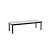 Hay Tables Basses & D'Appoint>Table Basse Kofi Chene Massif Noir & Verre Clair - L 140 X L 50 X H 36 Cm