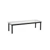 Hay Tables Basses & D'Appoint>Table Basse Kofi Chene Massif Noir & Verre Roseau Clair - L 140 X L 50 X H 36 Cm